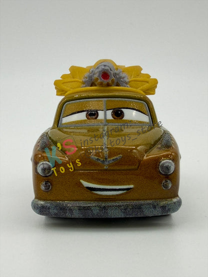 Loose Mini Racers Pixar Disney Cars, RED - CHIEFTESS - Mint / Near Mint Condition