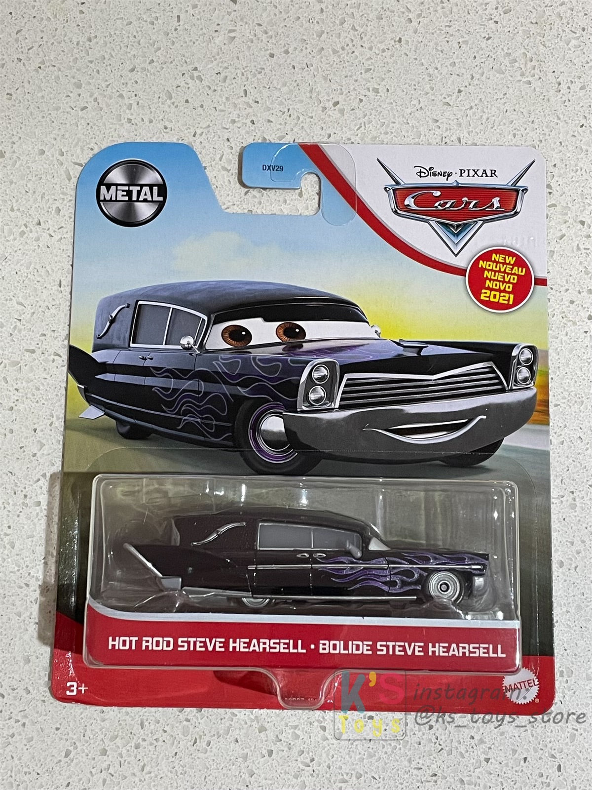 DISNEY PIXAR CARS BY MATTEL, HOT ROD STEVE HEARSELL - 2021 NEW RELEASE - BNIP
