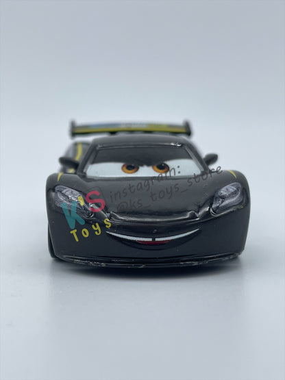 PRE-OWNED / LOOSE DISNEY PIXAR CARS BY MATTEL - "LEWIS HAMILTON" - CARS 2 SERIES - GOOD CONDITION - READ DESCRIPTION!!!!!!!!!!!