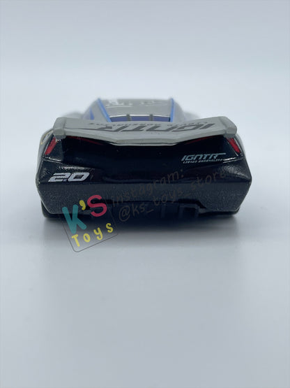 PRE-OWNED / LOOSE DISNEY PIXAR CARS BY MATTEL - "SILVER JACKSON STORM" - SILVER METALLIC FINISH SERIES - NEAR MINT CONDITION - READ DESCRIPTION!!!!!!!!!!!