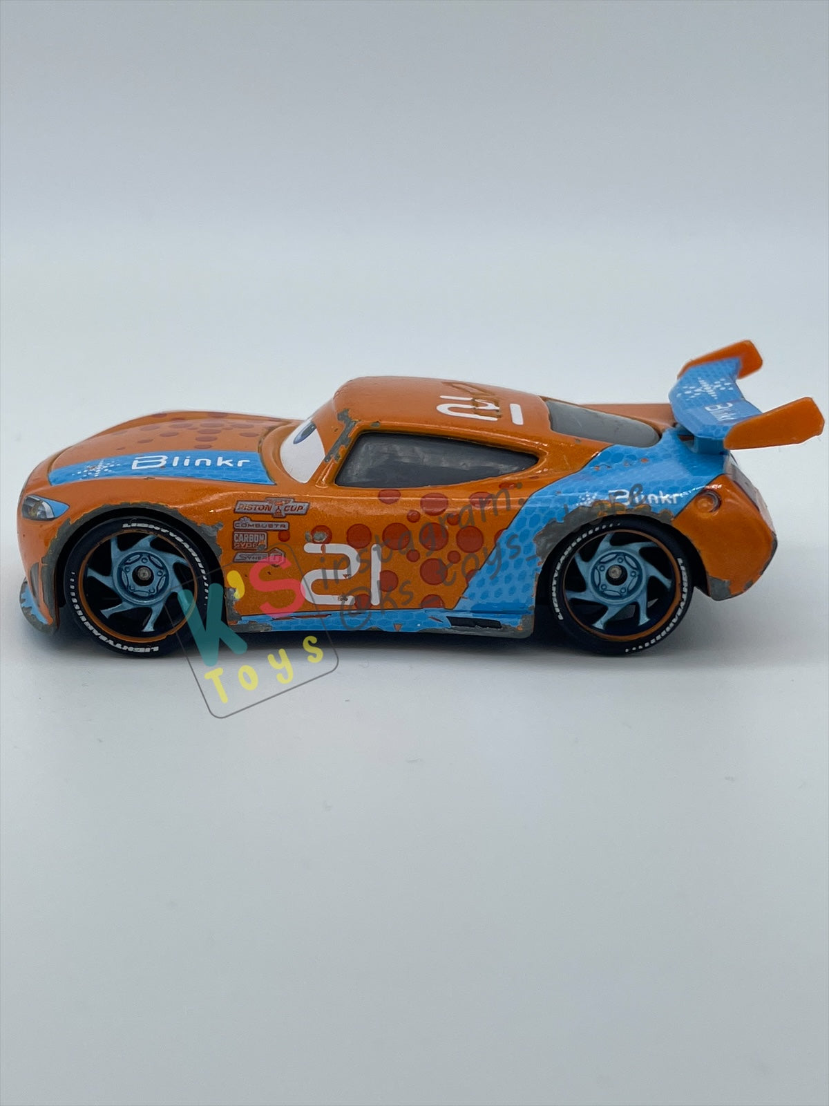 PRE-OWNED / LOOSE DISNEY PIXAR CARS - "RYAN “INDISE” LANEY" CARS 3 SERIES - PLAYED CONDITION