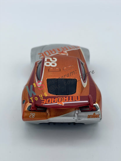 PRE-OWNED / LOOSE DISNEY PIXAR CARS BY MATTEL - "SILVER TIM TREADLESS" - SILVER METALLIC FINISH SERIES - NEAR MINT CONDITION - READ DESCRIPTION!!!!!!!!!!!