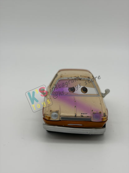 PRE-OWNED / LOOSE DISNEY PIXAR CARS - "TUBBS PACER WITH PAINT SPRAY" CARS 2 LEMONS SERIES - PLAYED CONDITION