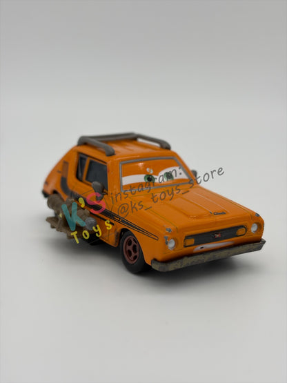 PRE-OWNED / LOOSE DISNEY PIXAR CARS - “GREM WITH WEAPON" - CARS 2 AIRPORT ADVENTURE SERIES - GOOD CONDITION