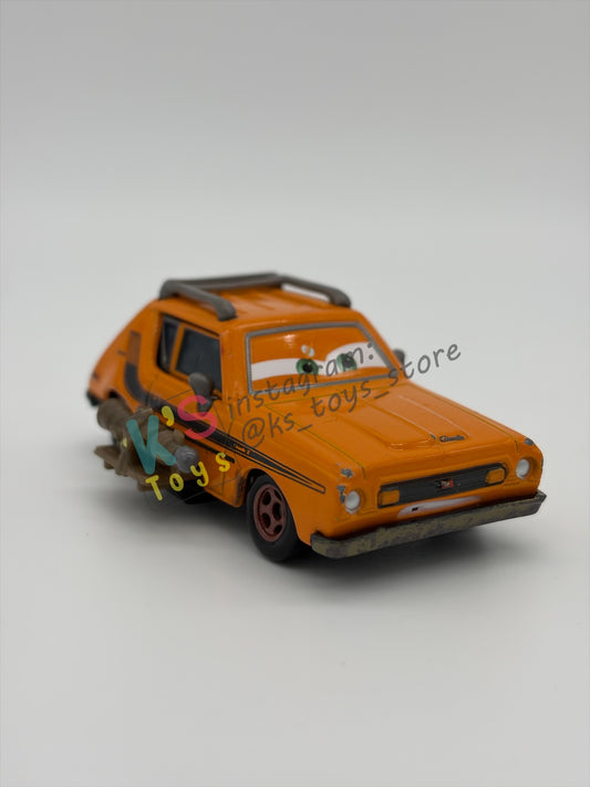 PRE-OWNED / LOOSE DISNEY PIXAR CARS - “GREM WITH WEAPON" - CARS 2 AIRPORT ADVENTURE SERIES - GOOD CONDITION