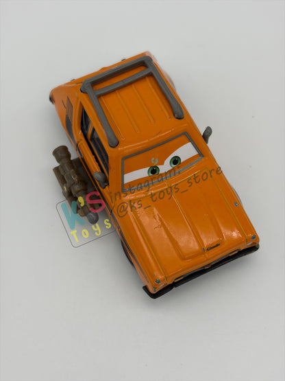 PRE-OWNED / LOOSE DISNEY PIXAR CARS - “GREM WITH WEAPON" - CARS 2 AIRPORT ADVENTURE SERIES - GOOD CONDITION