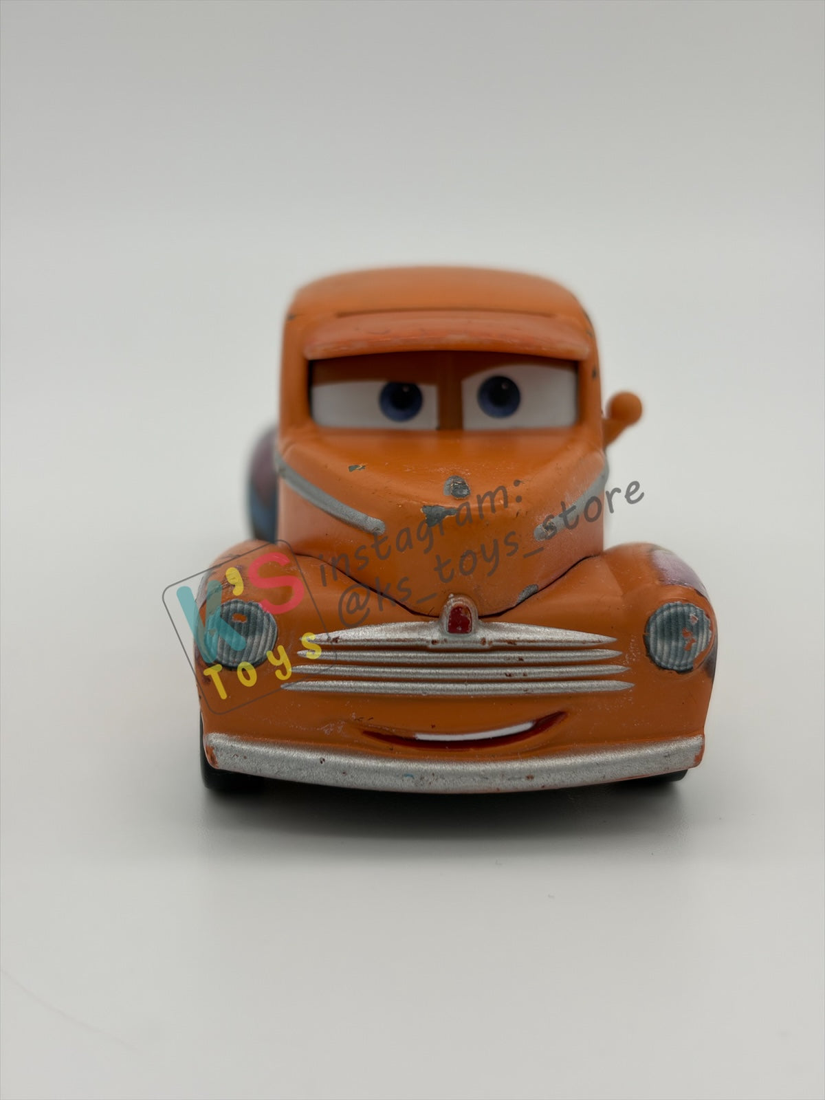 PRE-OWNED / LOOSE DISNEY PIXAR CARS - "SMOKEY (SHORT VARIANT)" CARS 3 THOMASVILLE SERIES - PLAYED CONDITION