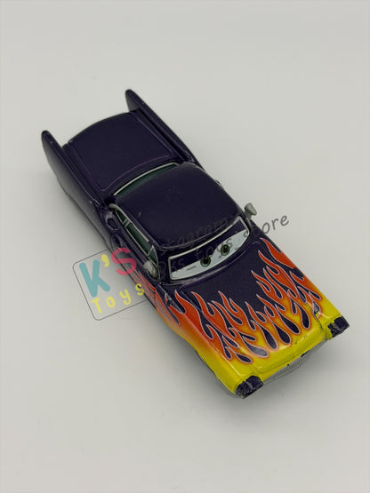 PRE-OWNED / LOOSE DISNEY PIXAR CARS BY MATTEL, "GRETA" - CARS SERIES - PLAYED CONDITION - READ DESCRIPTION!!!!!!!!!!!