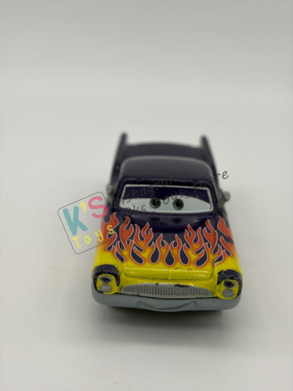PRE-OWNED / LOOSE DISNEY PIXAR CARS BY MATTEL, "GRETA" - CARS SERIES - PLAYED CONDITION - READ DESCRIPTION!!!!!!!!!!!