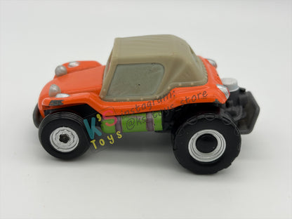 PRE-OWNED / LOOSE DISNEY PIXAR CARS BY MATTEL - "SANDY DUNES" RADIATOR SPRINGS 500 1/2 SERIES - PLAYED CONDITION WITH BROKEN EXHAUST PIPE - READ DESCRIPTION!!!!!!!!!!
