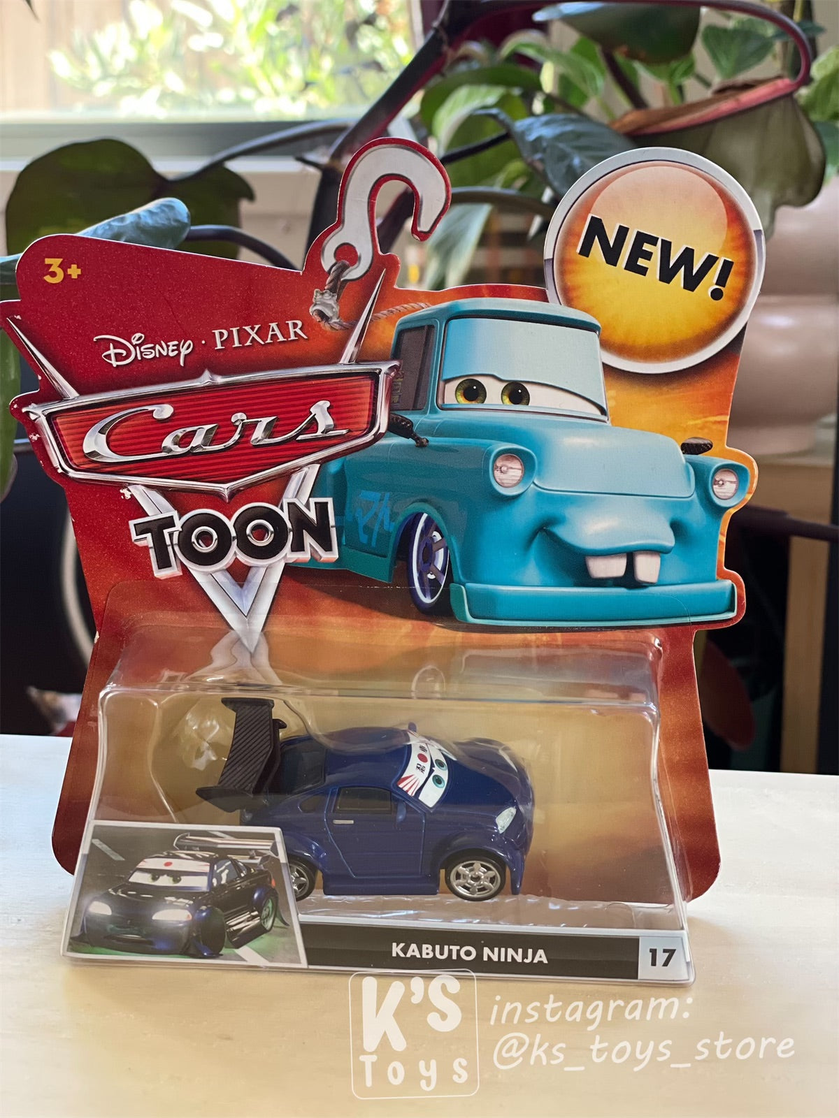 DISNEY PIXAR CARS "KABUTO NINJA" TOKYO MATER SERIES - Cars Toon - BNIP