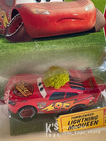 DISNEY PIXAR CARS "TUMBLEWEED LIGHTNING MCQUEEN" RACE ORAMA SERIES- BNIP