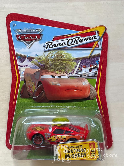 DISNEY PIXAR CARS "TUMBLEWEED LIGHTNING MCQUEEN" RACE ORAMA SERIES- BNIP