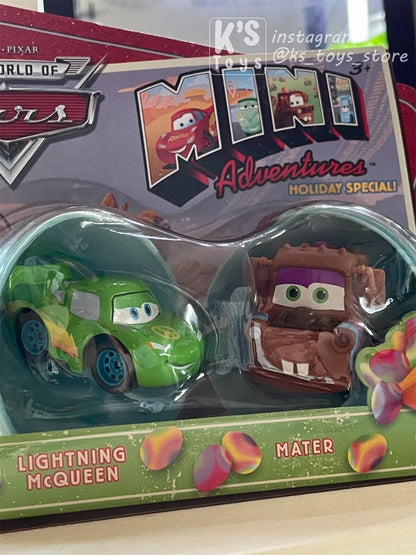 Mini Adventures Special Holiday 2 pack, Disney Pixar Cars - Lightning McQueen and Mater - BNIP