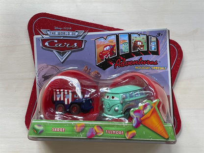 Mini Adventures Special Holiday 2 pack, Disney Pixar Cars - Sarge and Fillmore - BNIP