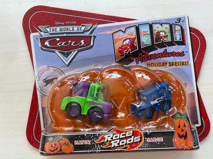 Mini Adventures Special Holiday 2 pack, Disney Pixar Cars - Mater and Sarge - Race Rods - BNIP