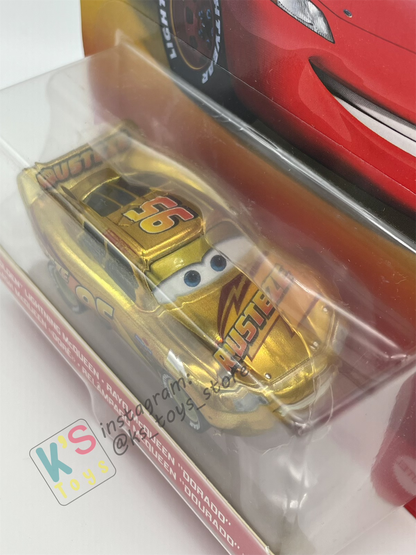 DISNEY PIXAR CARS BY MATTEL "GOLDEN LIGHTNING MCQUEEN" - BNIP