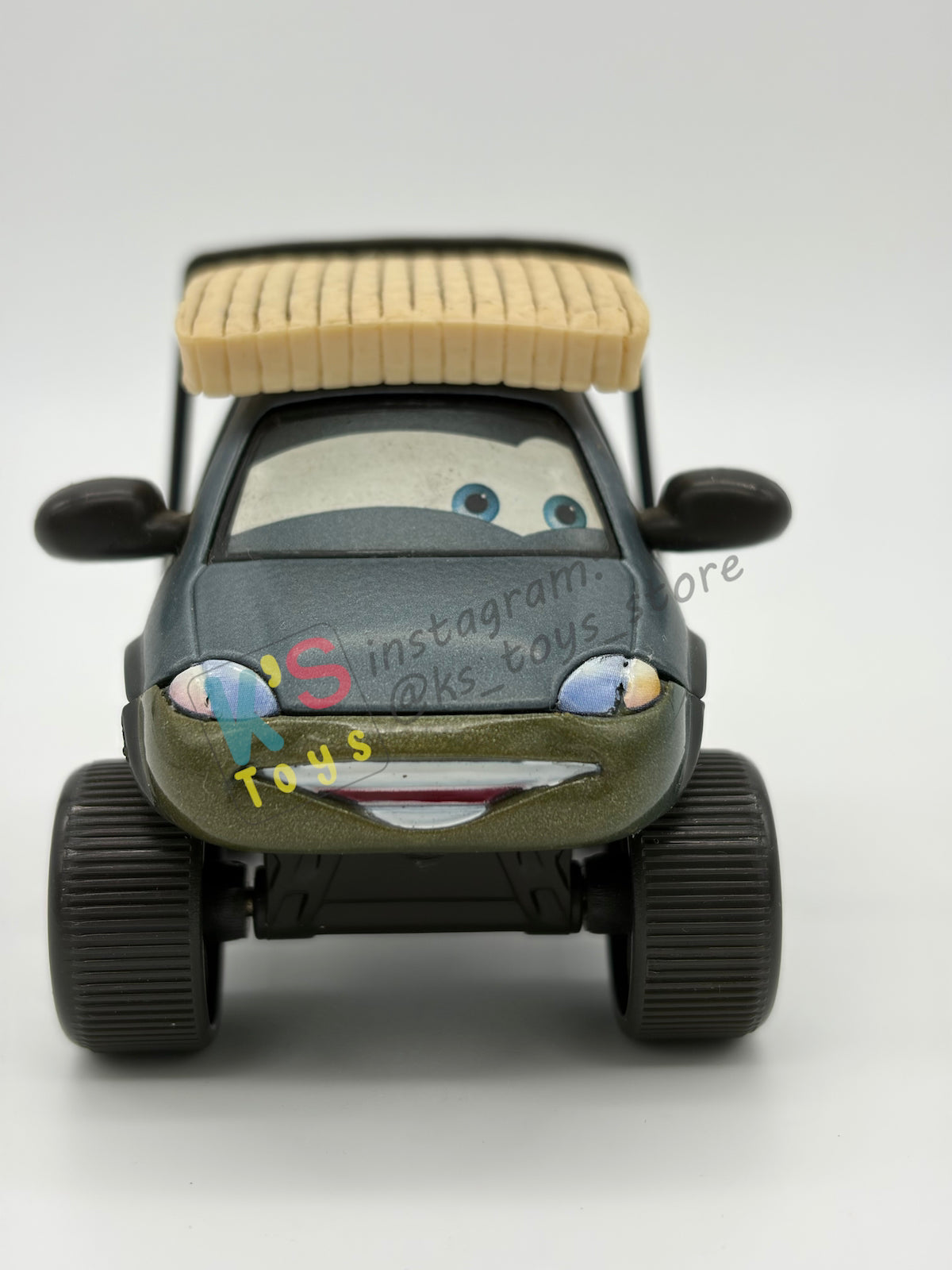 PRE-OWNED / LOOSE DISNEY PIXAR CARS - "LEROY TRAFFIK WITH SNOW TIRES" CARS 1 SERIES - MINT/NEAR MINT CONDITION