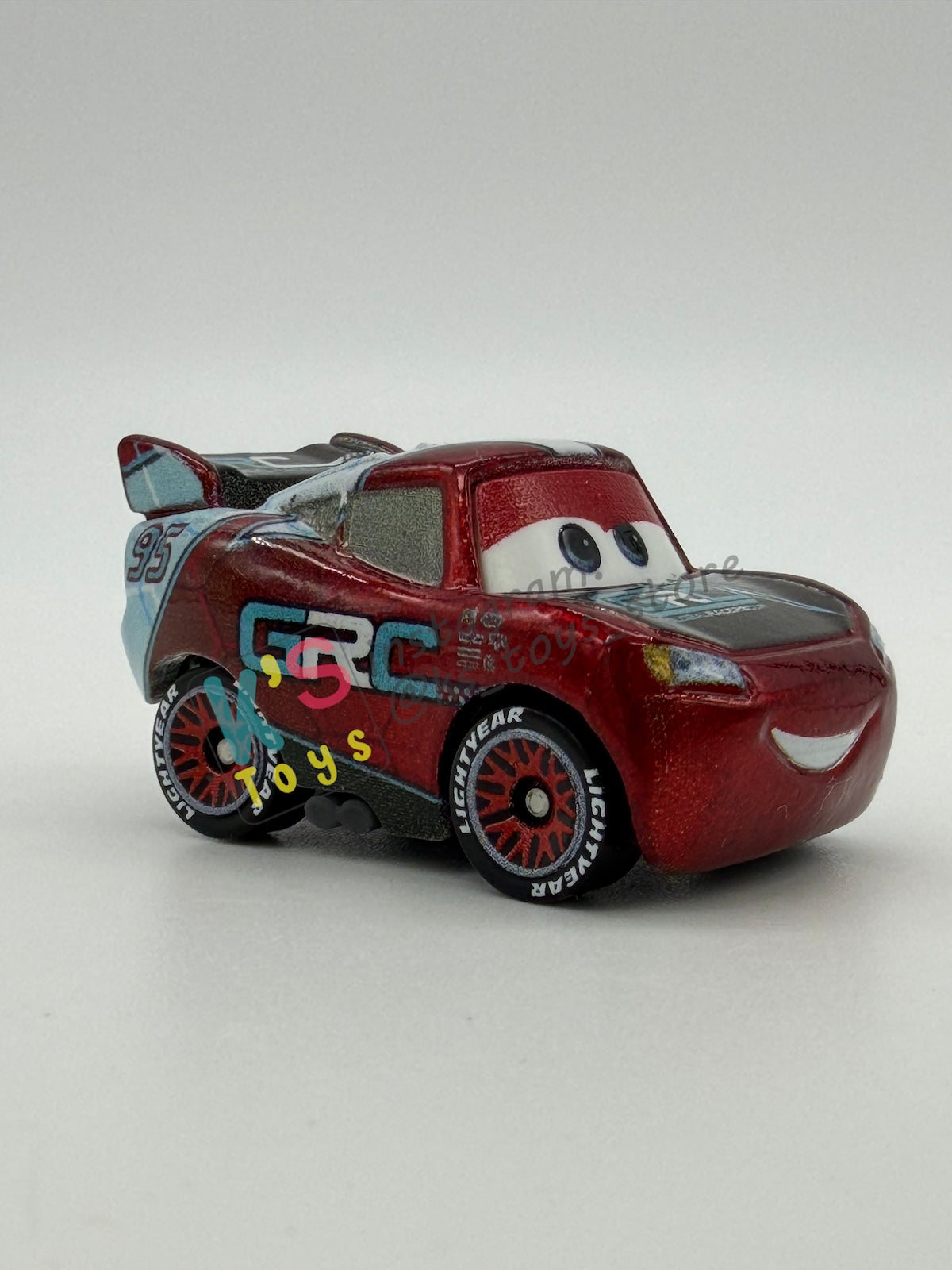 Loose Mini Racers Pixar Disney Cars, GRC Metallic Lightning McQueen - Mint / Near Mint Condition