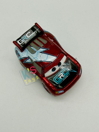 Loose Mini Racers Pixar Disney Cars, GRC Metallic Lightning McQueen - Mint / Near Mint Condition