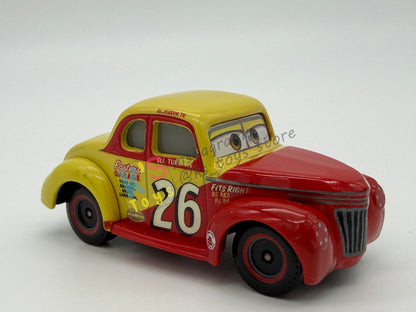 PRE-OWNED / LOOSE DISNEY PIXAR CARS 1:55 BY MATTEL - "ELI TURNPIKE" CARS 3 THOMASVILLE SERIES - GOOD CONDITION