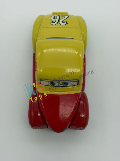 PRE-OWNED / LOOSE DISNEY PIXAR CARS 1:55 BY MATTEL - "ELI TURNPIKE" CARS 3 THOMASVILLE SERIES - GOOD CONDITION