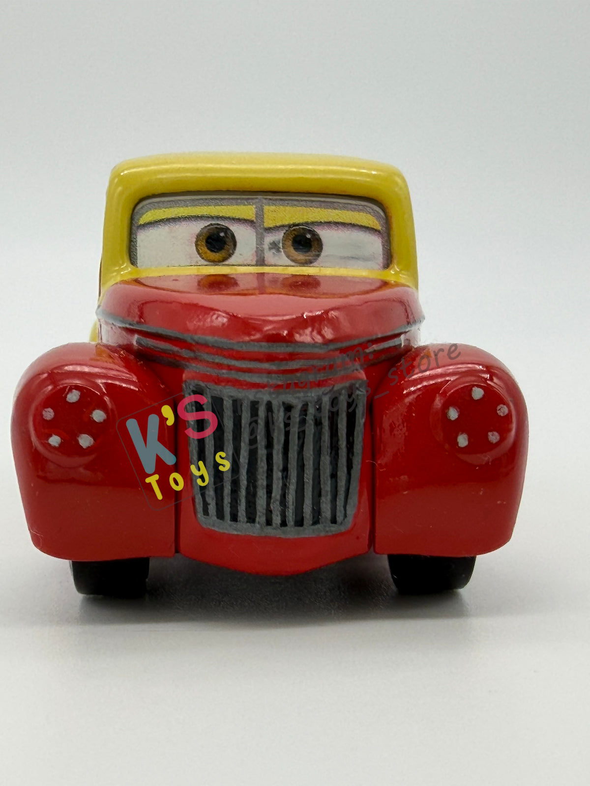 PRE-OWNED / LOOSE DISNEY PIXAR CARS 1:55 BY MATTEL - "ELI TURNPIKE" CARS 3 THOMASVILLE SERIES - GOOD CONDITION