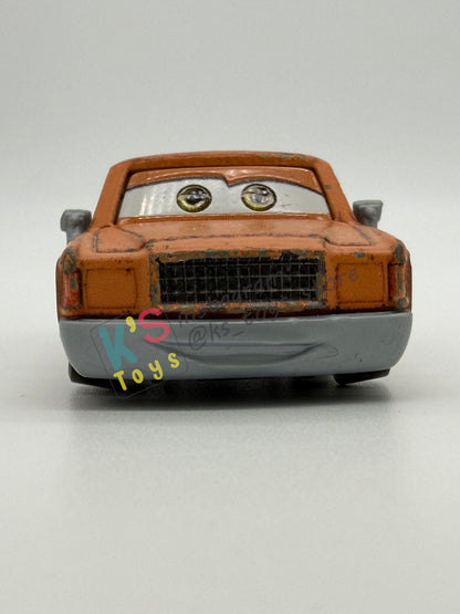 PRE-OWNED / LOOSE DISNEY PIXAR CARS 1:55 BY MATTEL - "BILL REVS" CARS 3 THE COPPER PIN SERIES - GOOD CONDITION