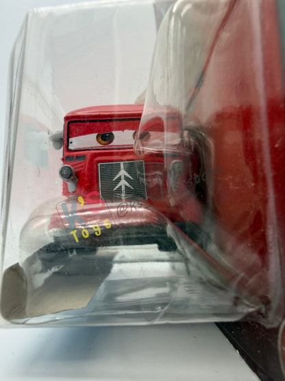DISNEY PIXAR CARS BY MATTEL - "BRETT WARNEWAGEN" YE LEFT TRUN IN SERIES - BNIP