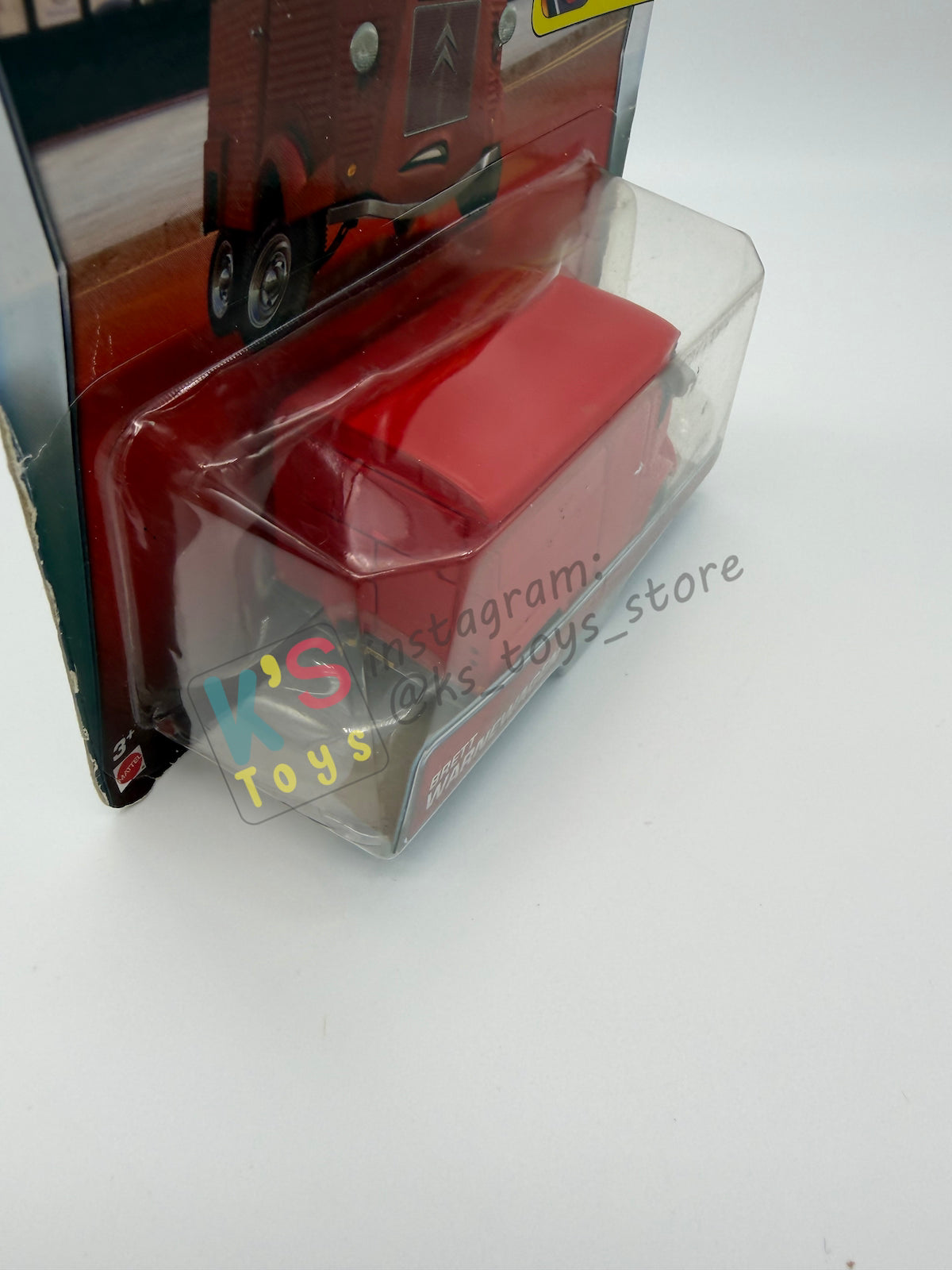 DISNEY PIXAR CARS BY MATTEL - "BRETT WARNEWAGEN" YE LEFT TRUN IN SERIES - BNIP