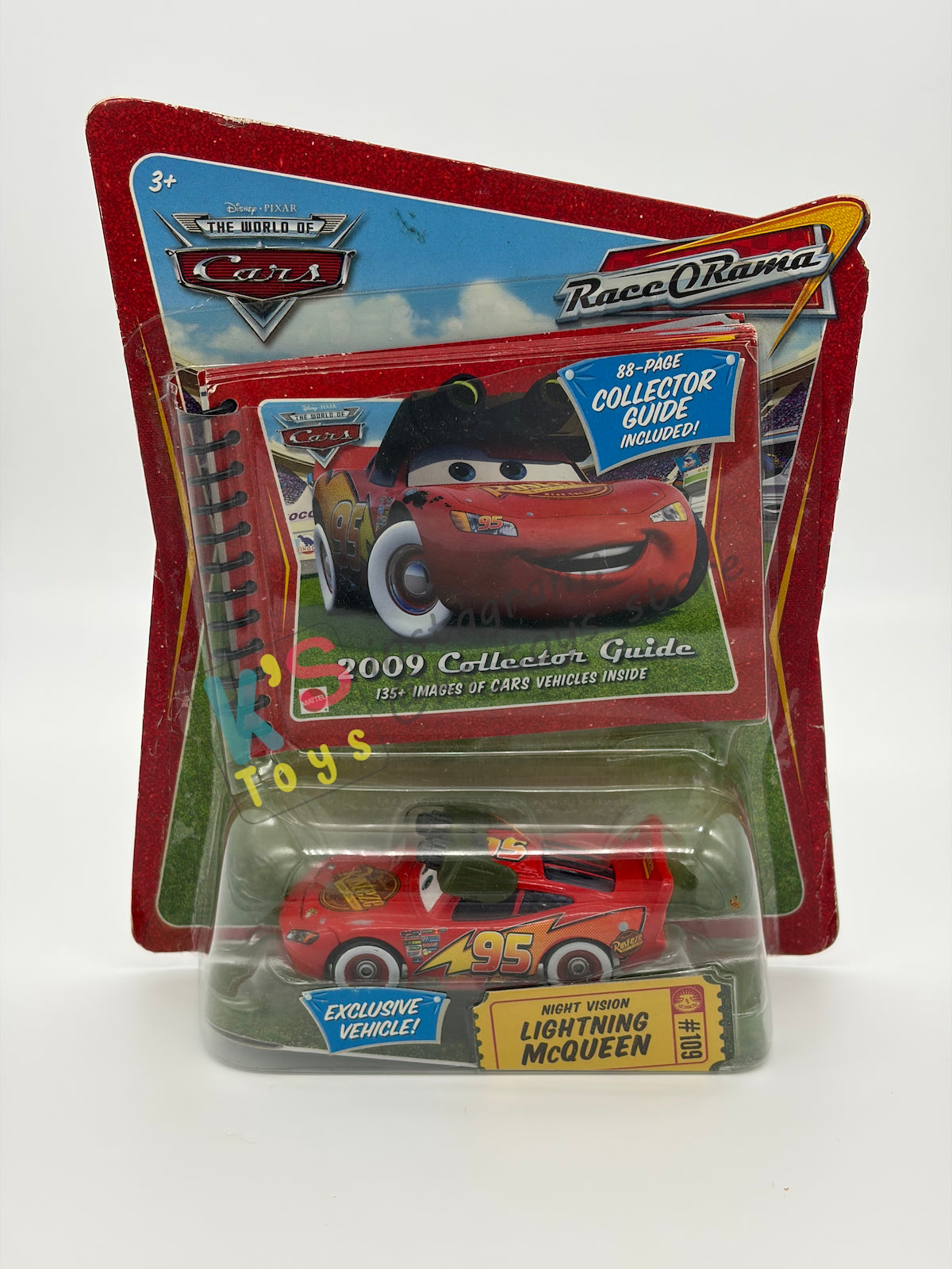 DISNEY PIXAR CARS BY MATTEL 1:55 - IMPOUND LIGHTNING MCQUEEN - RACE ORAMA CHASE SERIES - BNIP