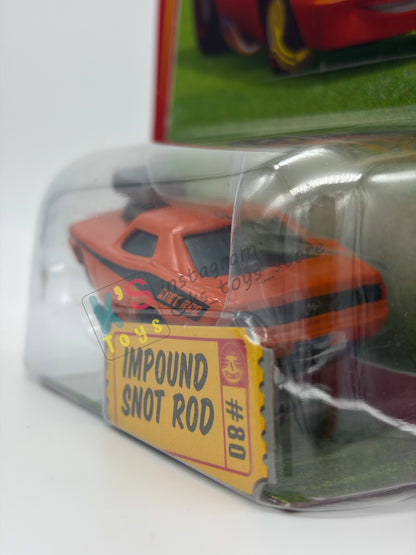 DISNEY PIXAR CARS BY MATTEL 1:55, IMPOUND SNOT ROD - RACE ORAMA SERIES - BNIP
