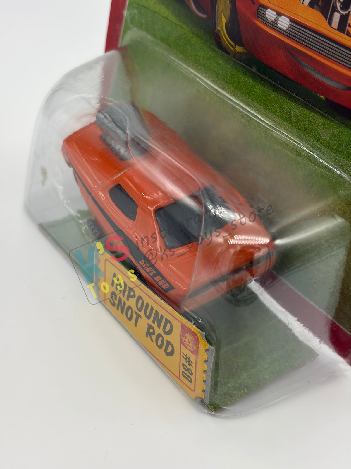 DISNEY PIXAR CARS BY MATTEL 1:55, IMPOUND SNOT ROD - RACE ORAMA SERIES - BNIP