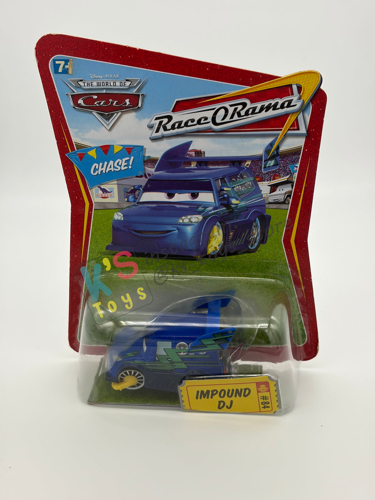 DISNEY PIXAR CARS BY MATTEL 1:55 - IMPOUND DJ - RACE ORAMA CHASE SERIES - BNIP