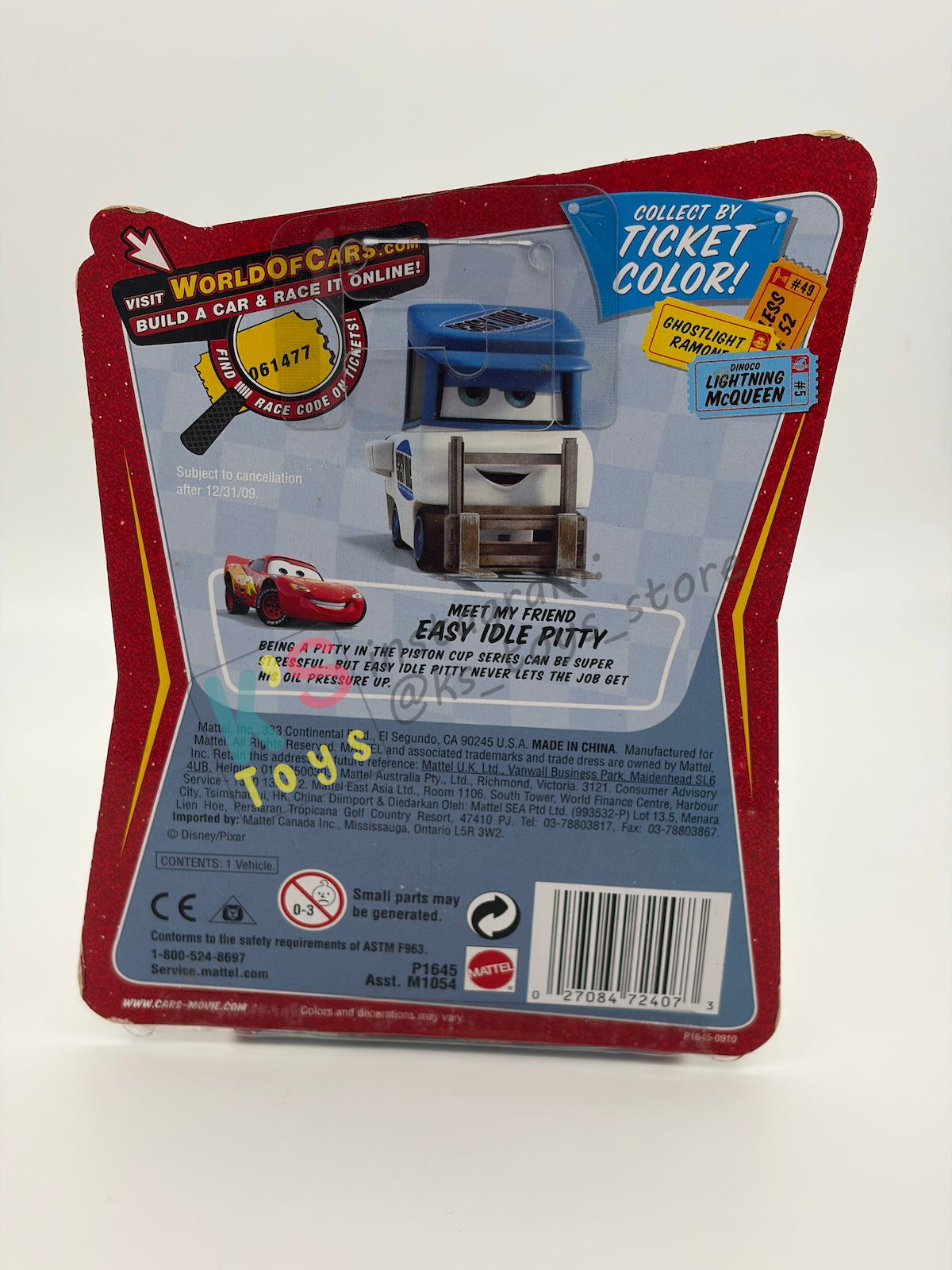 DISNEY PIXAR CARS BY MATTEL 1:55 - IMPOUND DJ - RACE ORAMA CHASE SERIES - BNIP