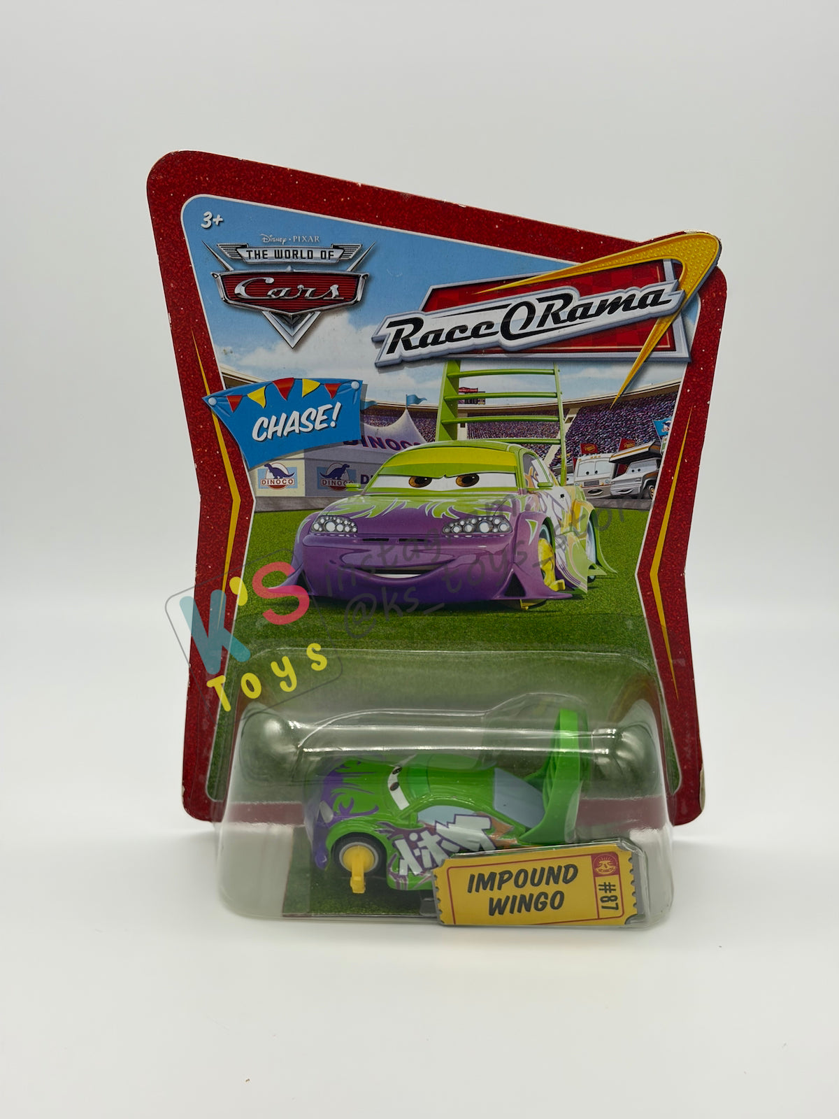 DISNEY PIXAR CARS BY MATTEL 1:55 - IMPOUND WINGO - RACE ORAMA CHASE SERIES - BNIP