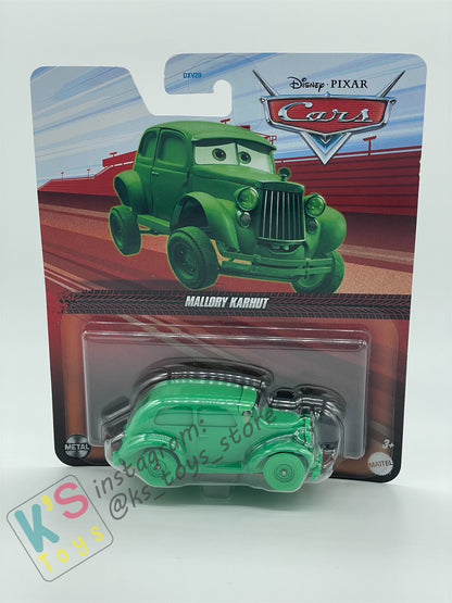 DISNEY PIXAR CARS BY MATTEL, MALLORY KARHUT - 2024 RE-RELEASED - BNIP