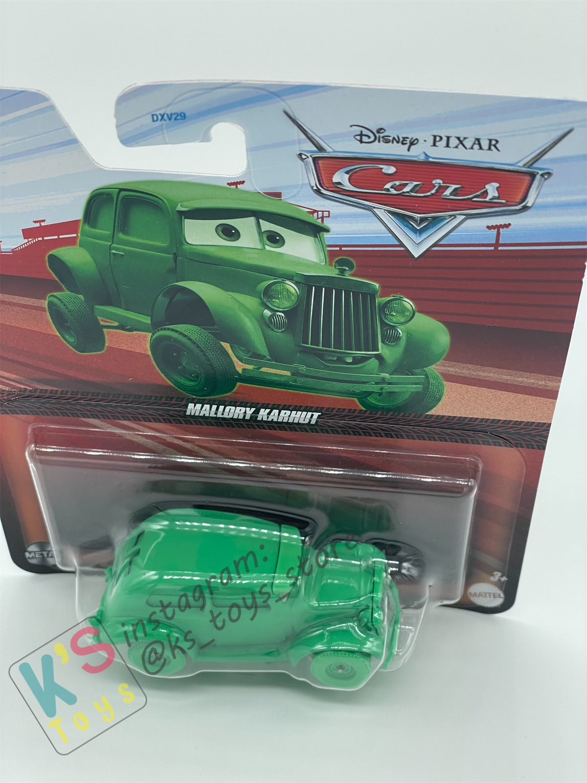 DISNEY PIXAR CARS BY MATTEL, MALLORY KARHUT - 2024 RE-RELEASED - BNIP