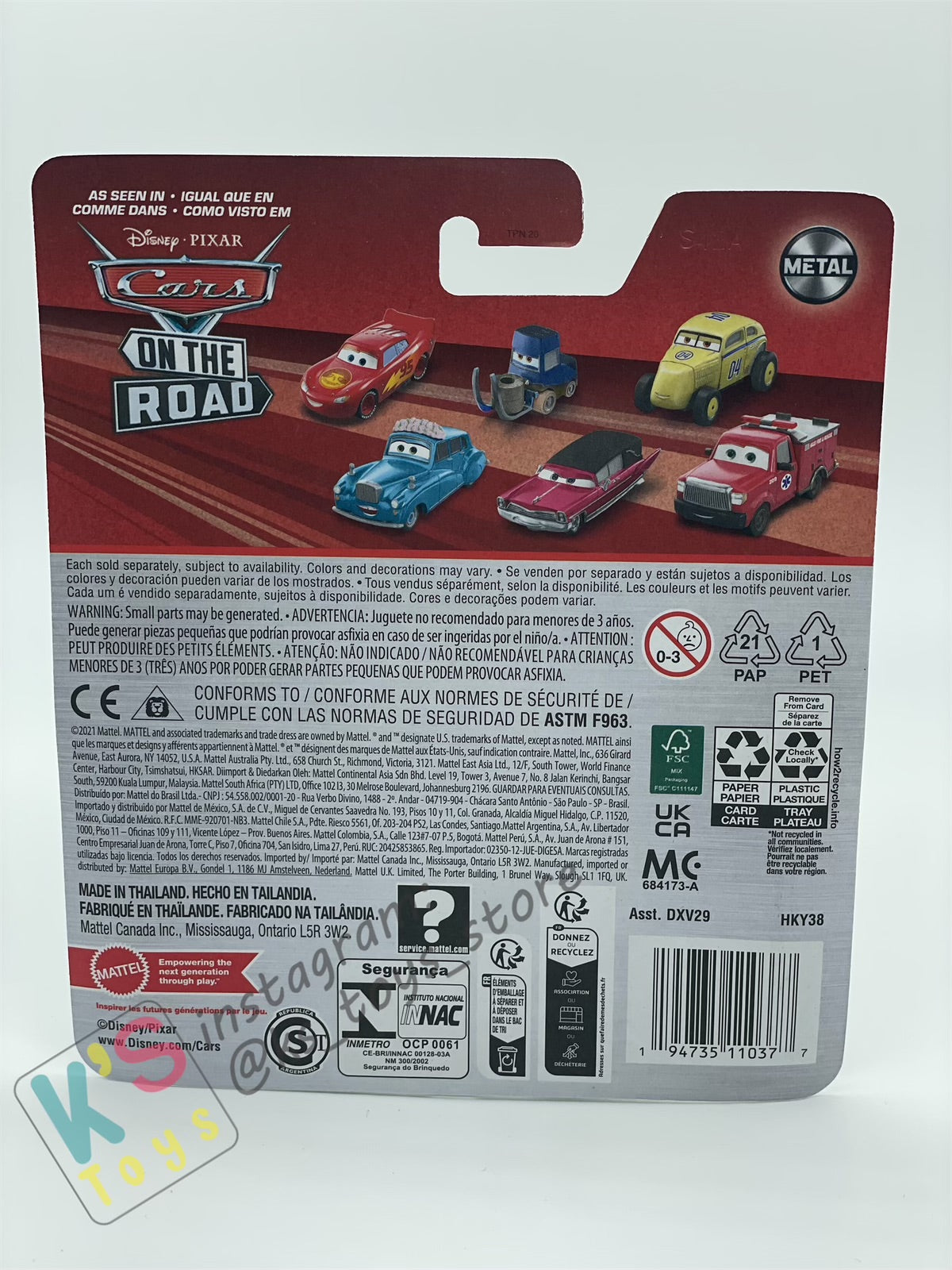 DISNEY PIXAR CARS BY MATTEL, MALLORY KARHUT - 2024 RE-RELEASED - BNIP
