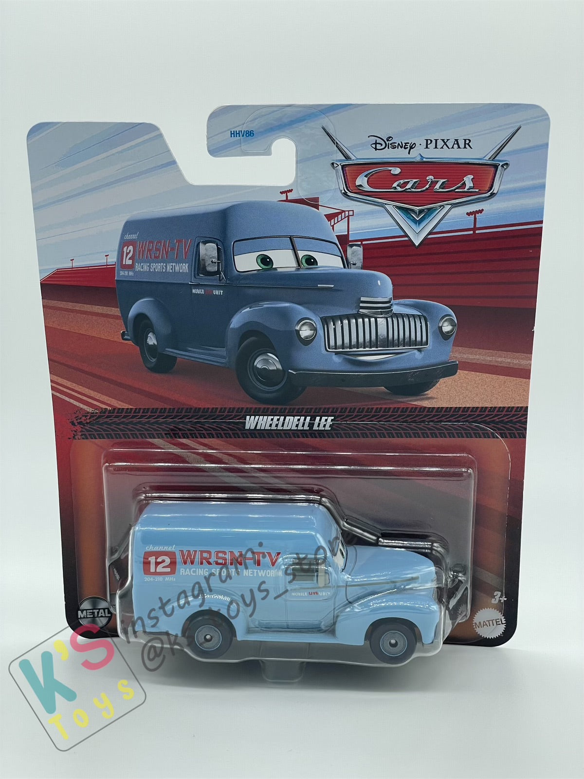 DISNEY PIXAR CARS 1:55 BY MATTEL, "WHEELDELL  LEE" - 2024 RE-RELEASED VERSION - BNIP