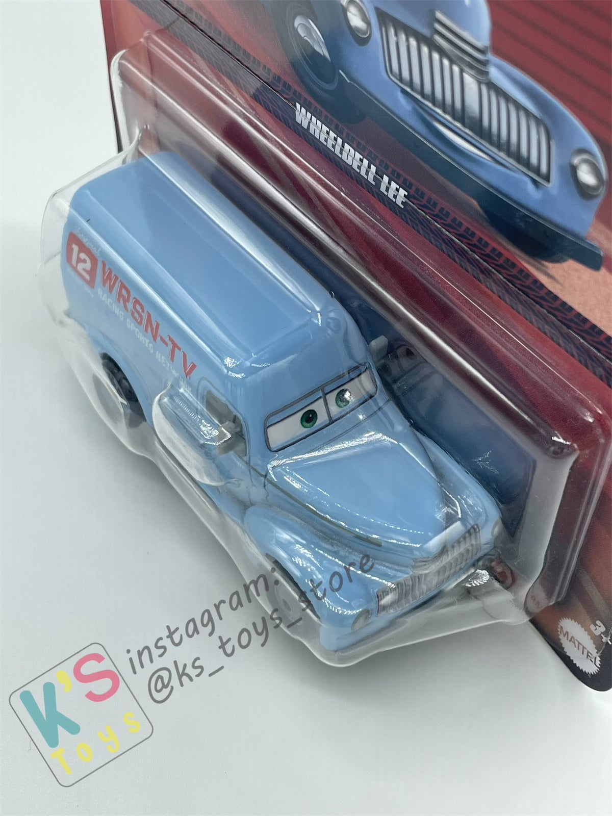 DISNEY PIXAR CARS 1:55 BY MATTEL, "WHEELDELL  LEE" - 2024 RE-RELEASED VERSION - BNIP