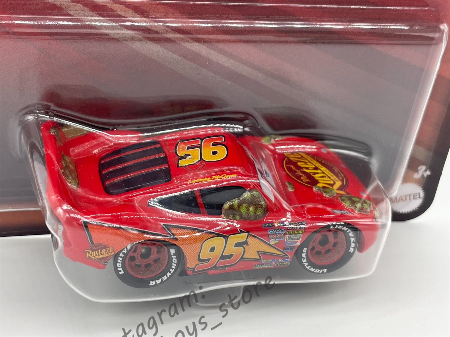 Disney Pixar Cars by MATTEL, CACTUS LIGHTNING MCQUEEN (WITH RUST-EZE STICKER) - 2024 RE-RELEASED - BNIP