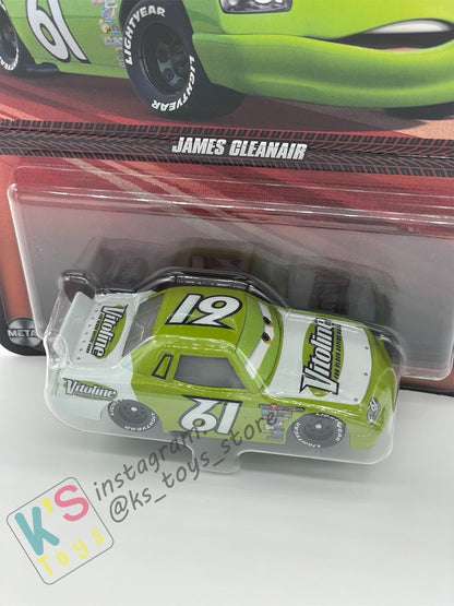 DISNEY PIXAR CARS BY MATTEL, JAMES CLEANAIR - 2024 RE-RELEASED - BNIP