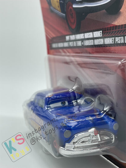 DISNEY PIXAR CARS BY MATTEL, DIRT TRACK FABULOUS HUDSON HORNET - 2024 RE-RELEASED - BNIP