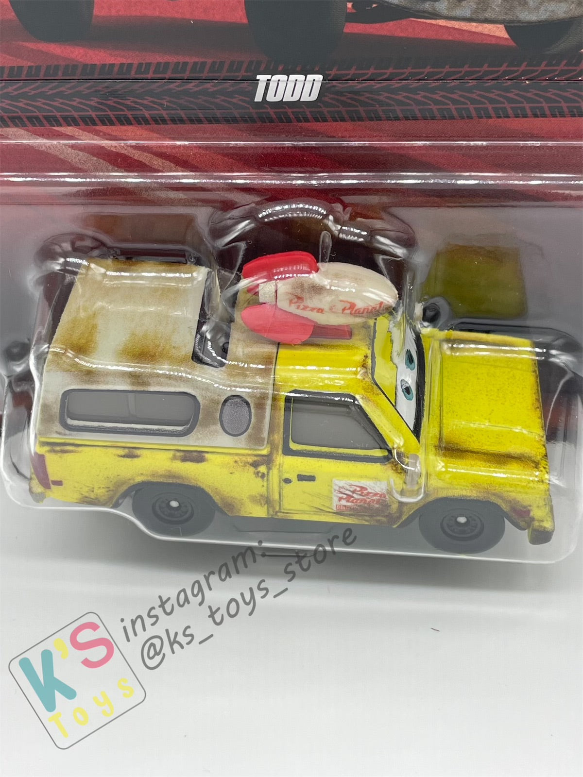 DISNEY PIXAR CARS, 2024 TODD PIZZA PLANET - RE-RELEASED VERSION IN 2024 - BNIP