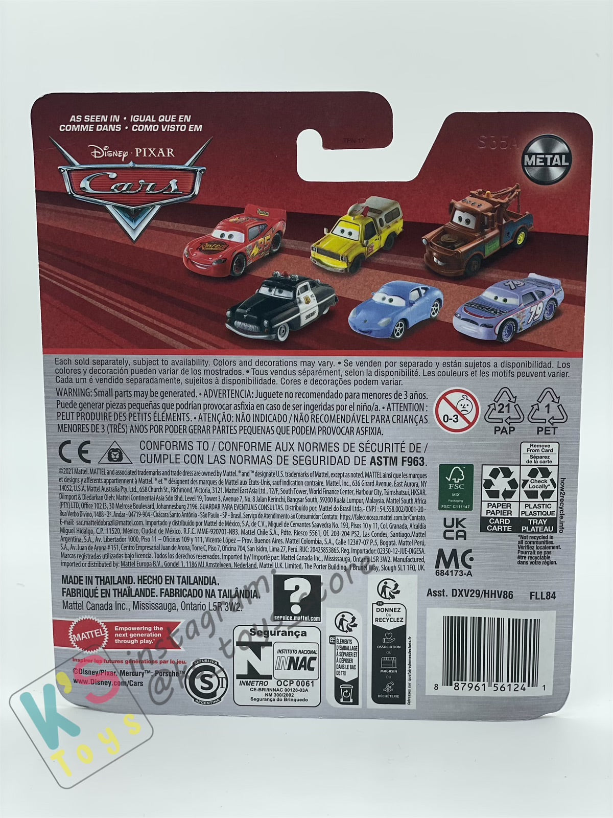 Disney Pixar Cars by MATTEL, TUMBLEWEED LIGHTNING MCQUEEN - 2023/2024 RE-RELEASED - BNIP
