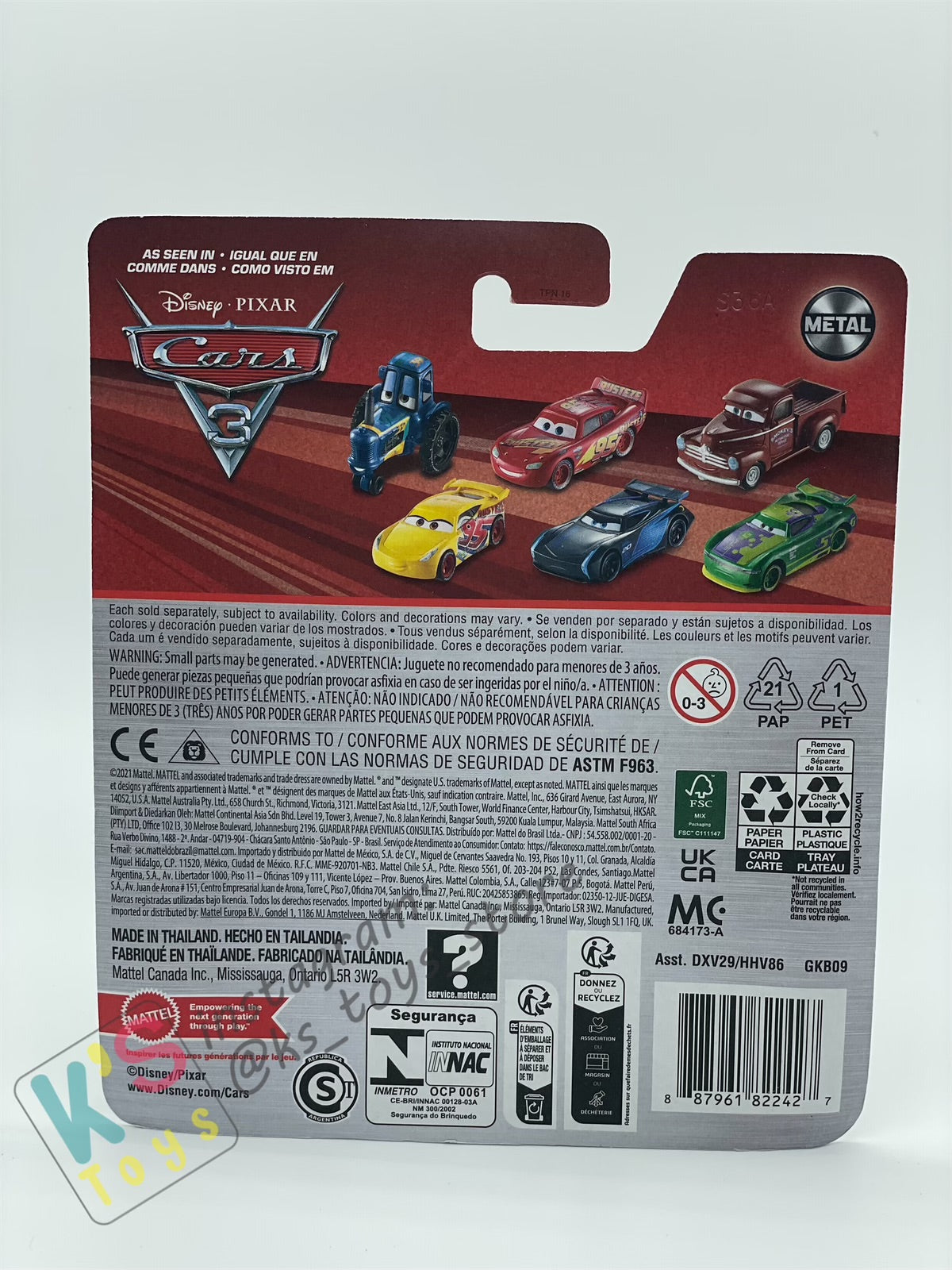 Disney Pixar Cars by MATTEL, BILL - THUNDER HOLLOW SERIES - 2024 RE-RELEASED - BNIP