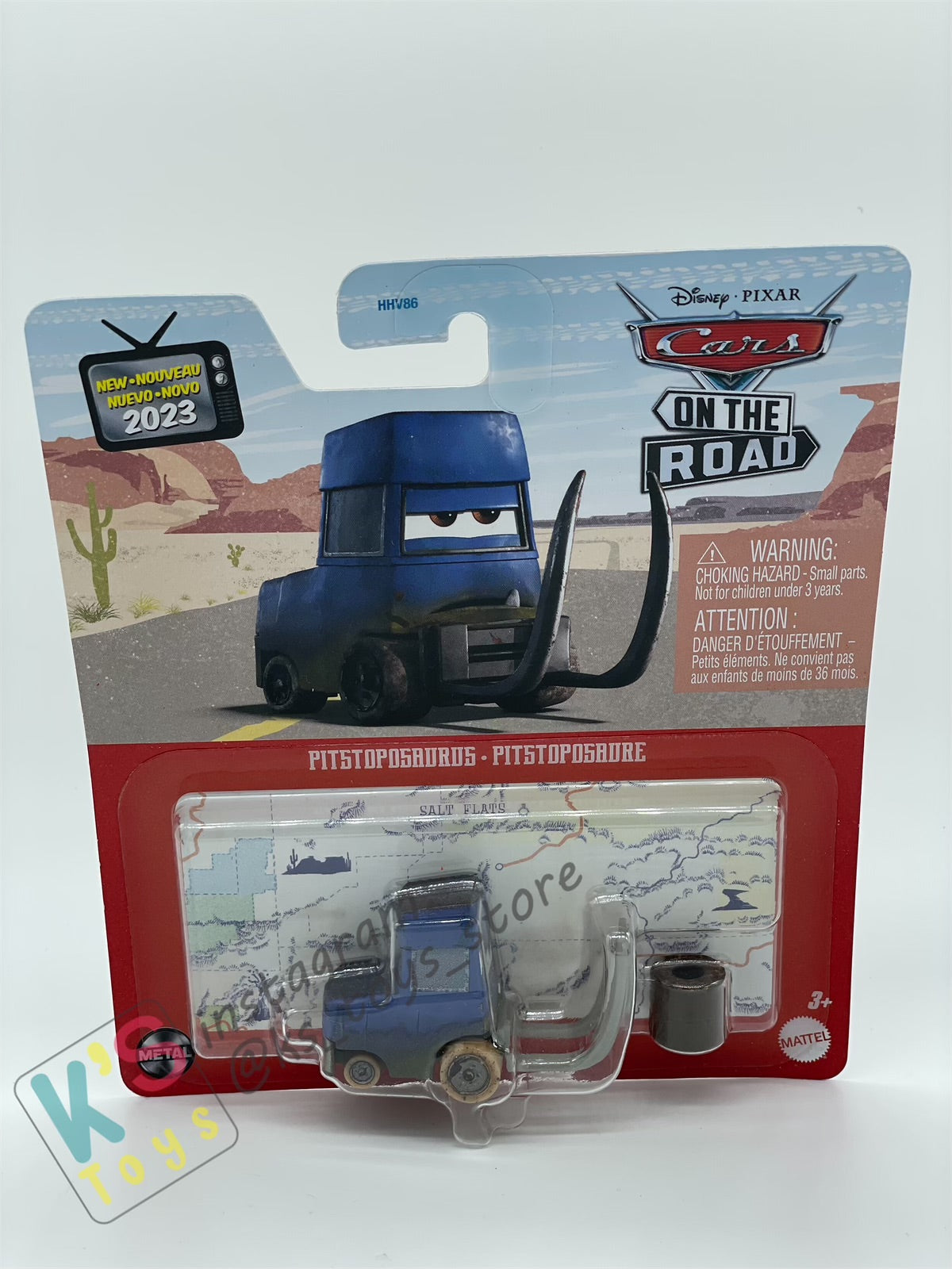 DISNEY PIXAR CARS BY MATTEL - "PITSTOPOSAURUS" CARS ON THE ROAD SERIES CARS 3 - 2023 NEW RELEASE- BNIP