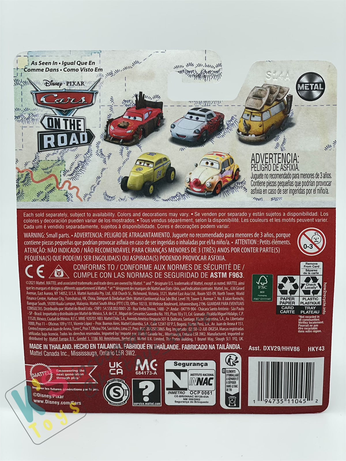 DISNEY PIXAR CARS BY MATTEL - "PITSTOPOSAURUS" CARS ON THE ROAD SERIES CARS 3 - 2023 NEW RELEASE- BNIP