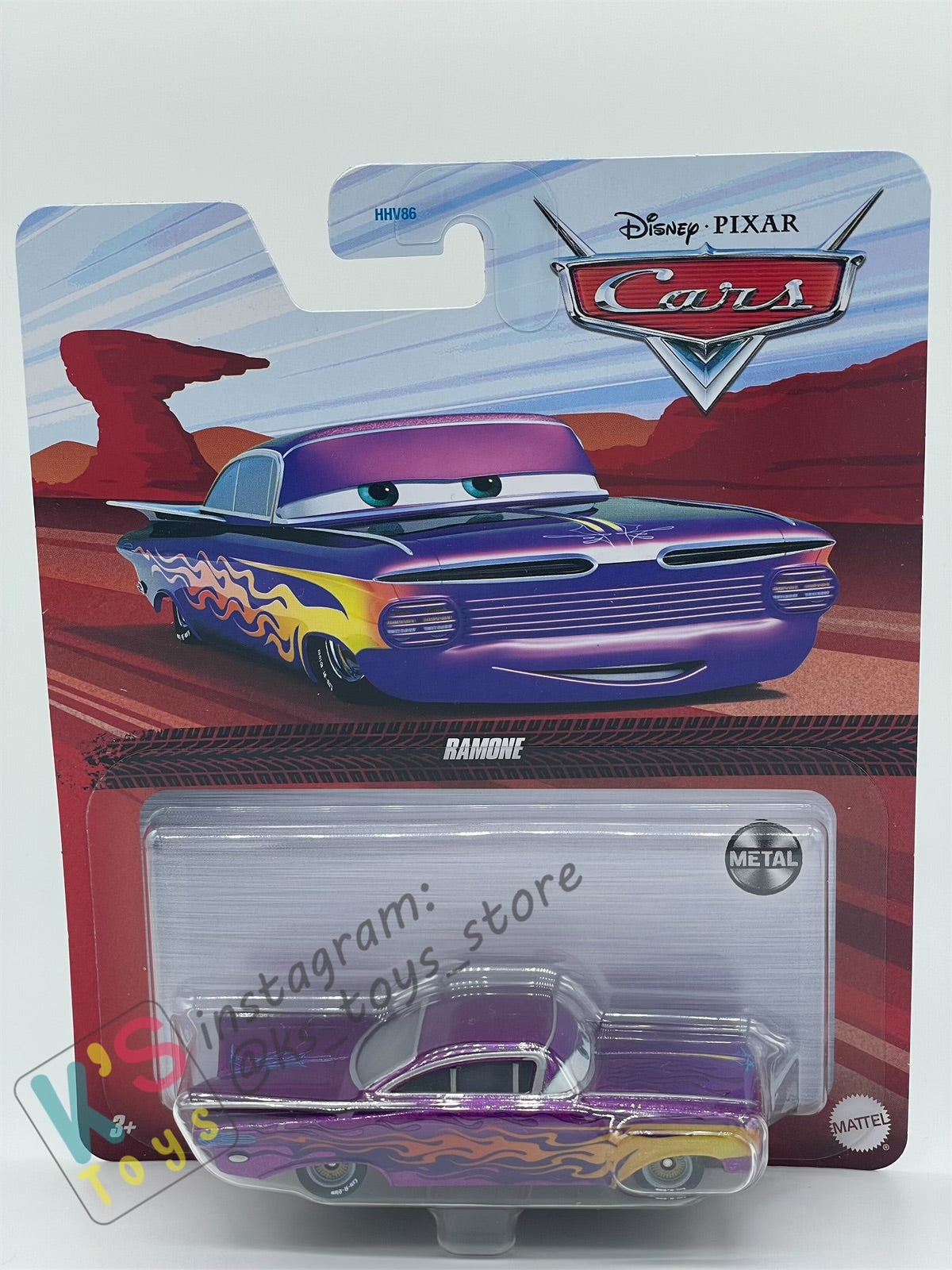 DISNEY PIXAR CARS BY MATTEL, PURPLE RAMONE - BNIP
